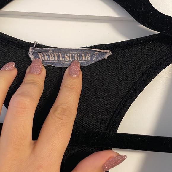 Rebel sugar black dress size S - Picture 4 of 6